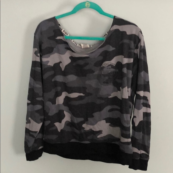 victoria secret off the shoulder sweatshirt